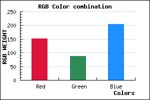 rgb background color #9858CC mixer