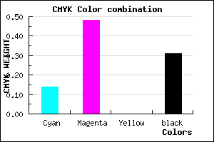 #985CB0 color CMYK mixer
