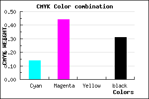 #9863B1 color CMYK mixer