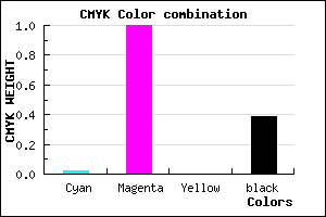 #99009C color CMYK mixer