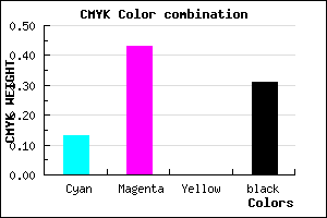 #9964B0 color CMYK mixer