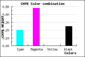 #9964C0 color CMYK mixer
