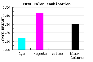 #9966B2 color CMYK mixer