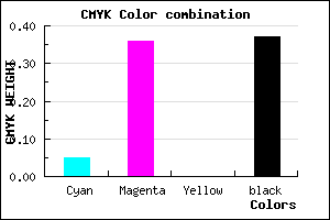 #9967A1 color CMYK mixer