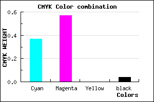 #9968F4 color CMYK mixer