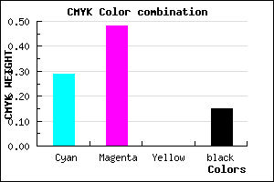 #9971D9 color CMYK mixer