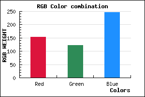 rgb background color #997BF7 mixer