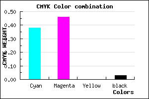 #9986F8 color CMYK mixer