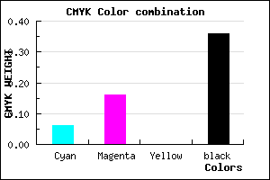 #9989A3 color CMYK mixer