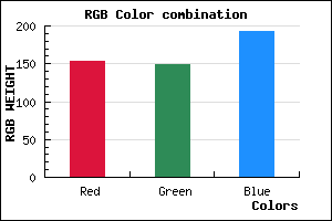 rgb background color #9995C1 mixer