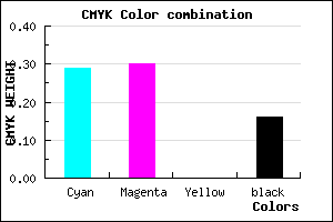 #9996D6 color CMYK mixer