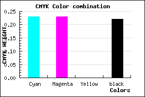 #9999C7 color CMYK mixer