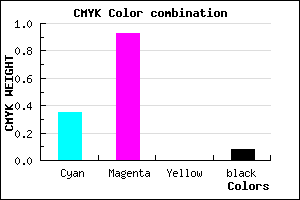 #9910EB color CMYK mixer