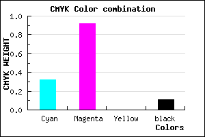 #9912E2 color CMYK mixer