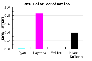 #99179B color CMYK mixer