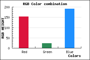 rgb background color #9917BF mixer