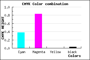#9929F8 color CMYK mixer