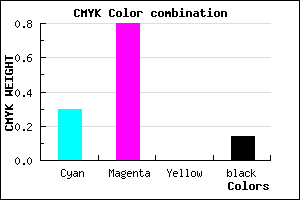 #992BDB color CMYK mixer