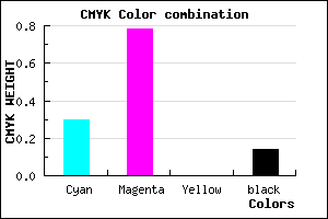 #9930DC color CMYK mixer