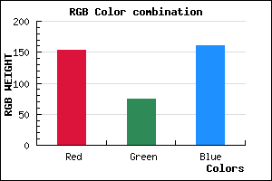rgb background color #994AA0 mixer