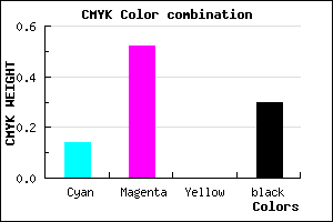 #9956B2 color CMYK mixer