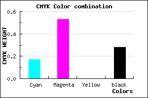 #9956B8 color CMYK mixer