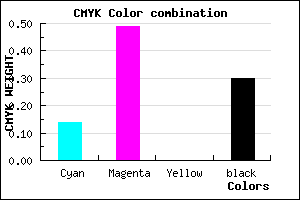 #995BB2 color CMYK mixer