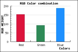 rgb background color #995CBC mixer