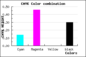 #9961B2 color CMYK mixer
