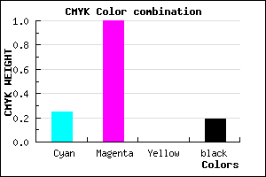 #9A00CE color CMYK mixer