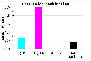 #9A00D4 color CMYK mixer
