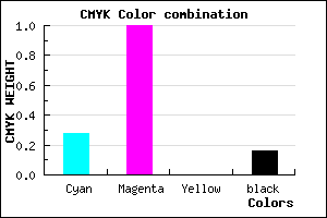#9A00D7 color CMYK mixer