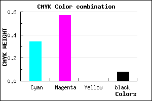 #9A64EA color CMYK mixer