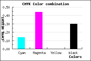 #9A65B3 color CMYK mixer
