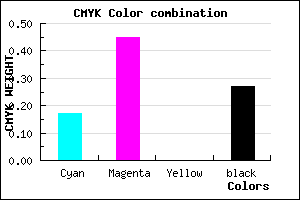 #9A65B9 color CMYK mixer