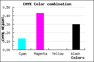 #9A66B2 color CMYK mixer