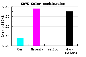 #9A67A7 color CMYK mixer