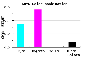 #9A67EB color CMYK mixer