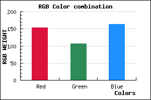 rgb background color #9A6AA4 mixer