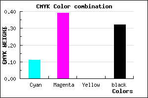 #9A6AAE color CMYK mixer