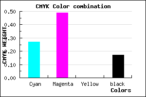 #9A6BD3 color CMYK mixer