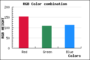rgb background color #9A6C70 mixer