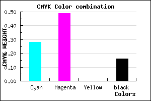 #9A6DD7 color CMYK mixer
