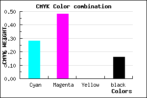 #9A6FD5 color CMYK mixer