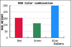 rgb background color #9A70F8 mixer