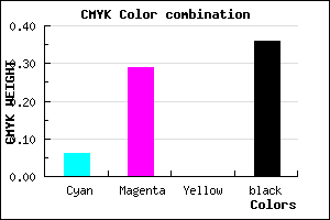 #9A74A4 color CMYK mixer