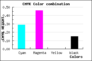 #9A74D8 color CMYK mixer