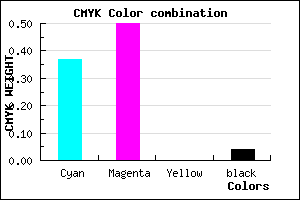 #9A7AF4 color CMYK mixer