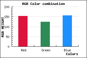 rgb background color #9A7C9C mixer