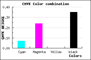 #9A7EA6 color CMYK mixer